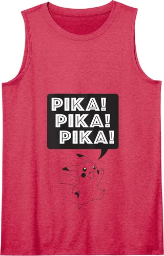 Vista 3 de Pokemon Pika Pika Tank Top Blanco