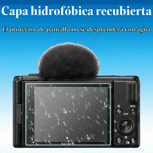Vista 7 de ULBTER Protector de pantalla para cámara Sony ZV-1F ZV1F y funda