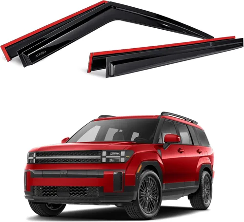 Vista 17 de AUXKO Protectores de lluvia para BMW X3 2018-2024 2025, 4 piezas de accesorios para viseras de ventilación de ventana, protector de lluvia con cinta