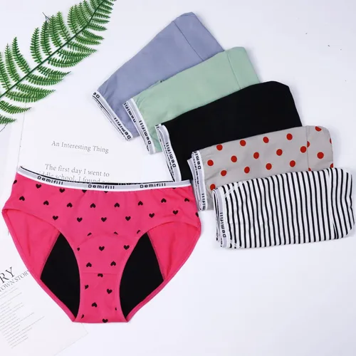 Vista 6 de Demifill Bragas de período para adolescentes y niñas, ropa interior suave para principiantes