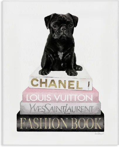 Vista 21 de Stupell Industries Fancy Boston Terrier - Estantería para perros, diseño de Amanda Greenwood Stupell Industries · By Amanda Greenwood · Ready to