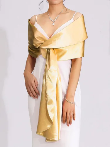 Vista 7 de Aukmla Chales y envolturas para bodas, vestidos de noche, capa de novia, fiesta, graduación, bufanda, salida de baño para mujeres y novias