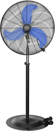 Vista 15 de Ventilador de pedestal oscilante de 18 pulgadas con control remoto, ventilador de pie de alta velocidad de 5000 CFM, motor de CC, 9 velocidades