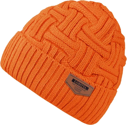 Vista 41 de Loritta Gorro de invierno cálido de punto grueso y holgado para hombre