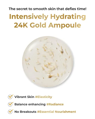 Vista 3 de BOM COSMETICS - Ampolla Peptide Power de 1.01 onzas líquidas, péptido penta-péptido con hilo de oro de 24 quilates y oro puro 99% para aumentar