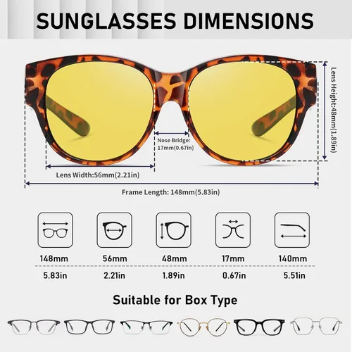 Vista 3 de HAOLOTA Gafas de sol polarizadas para mujer, lentes de sol de ojo de gato a la moda, con protección UV
