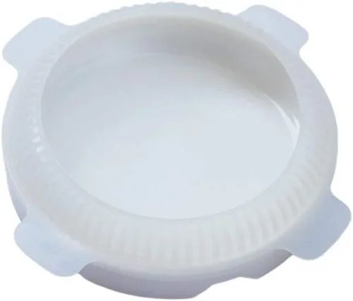 Vista 7 de 1 molde redondo de silicona Eclipse para mousses de color blanco, molde para hornear, pasteles de gasa de mousse, sartén, galletas, dulces, helado