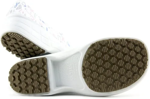 Vista 7 de Sticky Zapatos de enfermería coloridos estampados - Zapatos profesionales para mujer - Enfermeras veterinarias CNA LPN RN - Impermeable