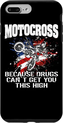 Vista 12 de Motocross Dirtbike MX Motorcycle Us Flag Case para iPhone 17