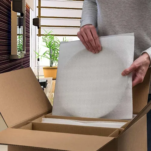Vista 6 de Bolsas de espuma, paquete de 100 bolsas de espuma con cojines, bolsas de embalaje de espuma, bolsas de embalaje contra astillas y roturas