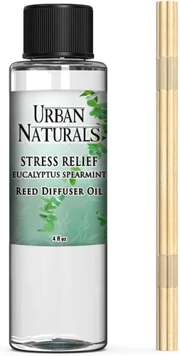 Vista 70 de Urban Naturals Recambio de aceite difusor de varillas ámbar y lavanda, lavanda relajante, ámbar cálido, aroma calmante para habitación, 4 onzas +