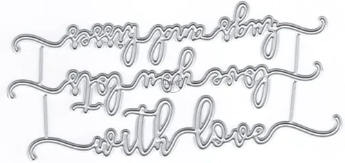 Vista 30 de DzIxY Happy Birthday Abrazos Palabras Troqueles de corte de metal para hacer tarjetas, kit de papel de relieve, troquelados, plantillas de máquina