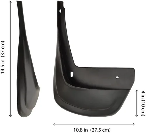 Vista 4 de BDK Guardabarros Protectores contra Salpicaduras Defensas para Neumáticos Delanteros o Traseros con Herrajes - Instalación Fácil/Ajuste Universal
