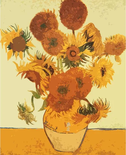 Vista 15 de Serie de Obras Maestras de Vincent Van Gogh Pintura por Números para Adultos de Tucocoo, Kits de Pintura por Números para Adultos DIY