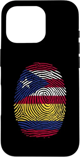 Vista 20 de Funda para iPhone 16 Boricua y Colombia con huellas dactilares puertorriqueñas