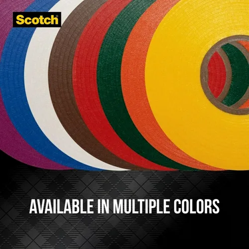 Vista 8 de 3M 10828 Scotch 35 - Cinta de codificación de color eléctrica de vinilo, 3/4 pulgadas x 66 pies, color blanco