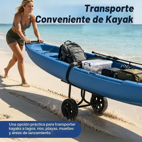 Vista 9 de GanFindX Kayak Cart 300 lbs Heavy Duty Aluminum Dolly