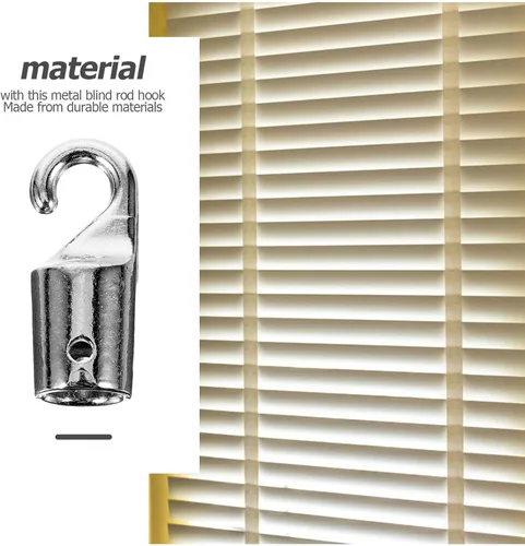 Vista 9 de Angoily 4 piezas de gancho de repuesto para vara ciega vertical, punta de gancho para piezas de ventana para fácil reemplazo, compatible