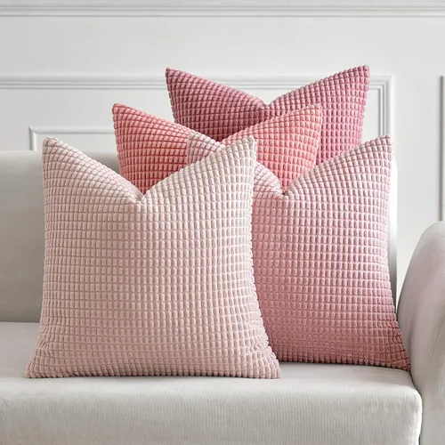 Vista 12 de MIULEE Farmhouse - Juego de 4 fundas de almohada decorativas de 16 x 16 pulgadas, color marrón y verde Modern Natural Rustic Throw Pillows Neutral
