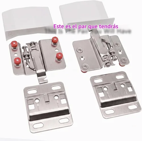 Vista 10 de Par de conectores colgantes de soporte de montaje de gabinete, soportes ajustables y resistentes para colgar gabinetes de cocina, accesorios