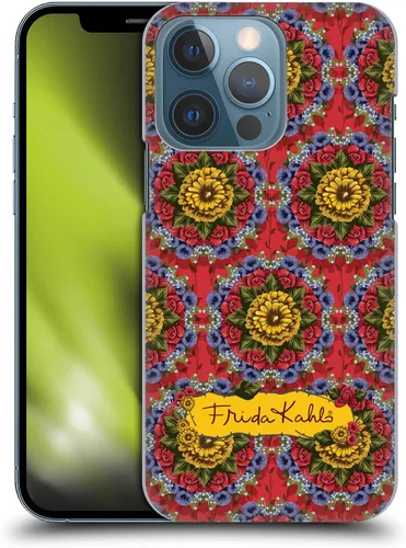 Vista 10 de Head Case Designs Funda rígida con licencia oficial de Frida Kahlo Blooms Red Florals compatible con Apple iPhone 13 Pro