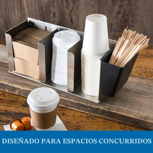 Vista 4 de San Jamar Organizador de tapa con divisores ajustables para restaurantes y comida rápida, plástico, 14.5 pulgadas, plateado