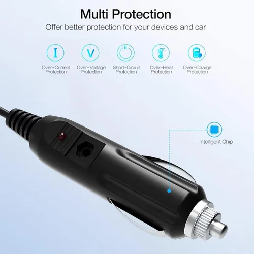 Vista 5 de Adaptador de CC para escáneres de radio Uniden Bearcat: BC-220XLT BC-230XLT Cable de alimentación
