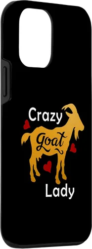 Vista 3 de Funda de regalo para iPhone 12 mini Crazy Goat Lady Gold Funny Meme Farm Life Goat Lover