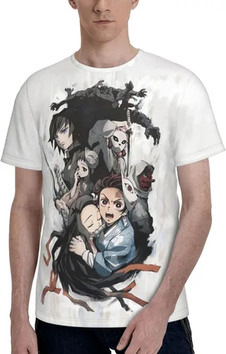 Vista 3 de Camiseta casual con impresión 3D para adultos, unisex, cosplay, anime o hombres y mujeres