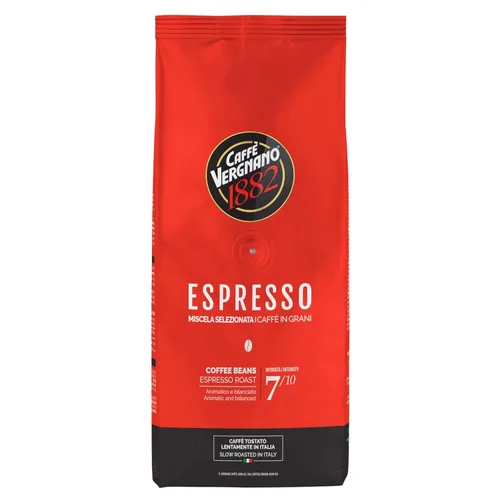 Vista 11 de Caffe Vergnano 1882 Antica Bottega Espresso de grano entero arábica tostado medio – Granos de café italianos chocolate, nueces y notas de caramelo
