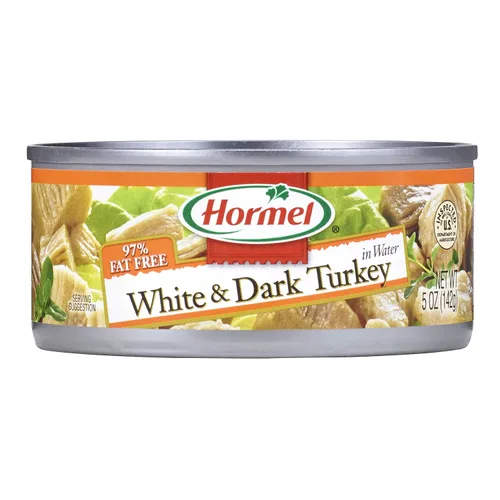 Vista 5 de Hormel Pechuga de pollo prémium en agua con carne de costilla, 98% libre de grasa, latas de 5 onzas (paquete de 12) 98% libre de grasa