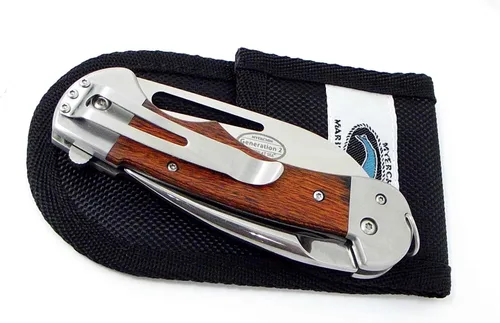 Vista 5 de Cuchillos probados en el mar WF300P Generación 2 Capitán Profesional Mango de Madera Herramienta Cuchillo de Aparejo