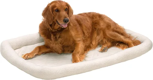 Vista 11 de FurHaven Cama para perros y gatos extra pequeños, almohadilla con base de apoyo suave para transportadores y perreras, lavable a máquina, extra Crema