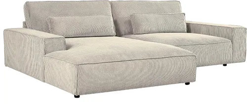 Vista 7 de Container Furniture Direct Luxe - Sofá modular de dos piezas de gran tamaño para sala de estar, sofá en forma de L con diván, tapizado con tela