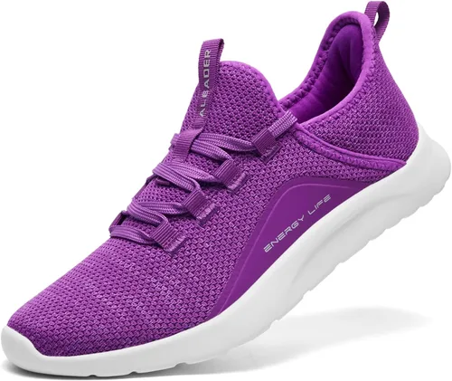 Vista 11 de ALEADER Energycloud - Tenis ligeros de mujer para caminar y correr Todo negro