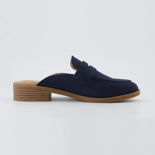 Vista 4 de CUSHIONAIRE Mule Prescott sin cordones para mujer + espuma viscoelástica, anchos disponibles, Negro