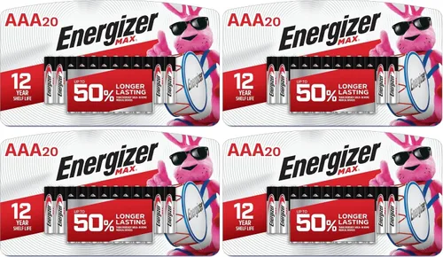 Vista 8 de Energizer MAX - Baterías AAA (paquete de 20), pilas alcalinas triple A