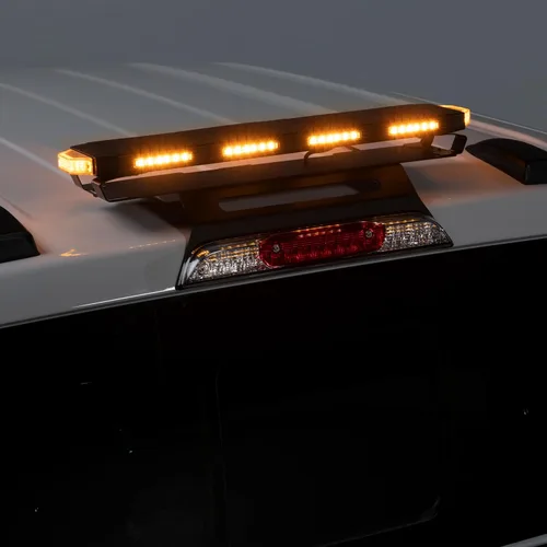 Vista 10 de Putco Hornet™ Barra de Luz Estroboscópica LED Ámbar Sigilosa para Techo, Barra de Luz LED de 16" de Largo - Estroboscópica Ámbar