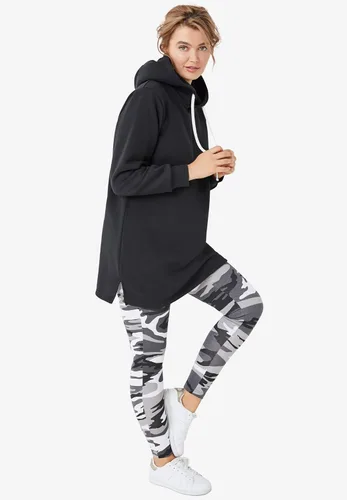 Vista 6 de Ellos Sudadera tipo túnica con capucha de talla grande para mujer