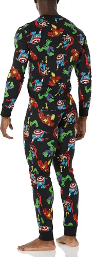Vista 2 de Tienda Essentials Disney Marvel Star Wars Conjuntos de pijamas de algodón con corte ajustado para hombres