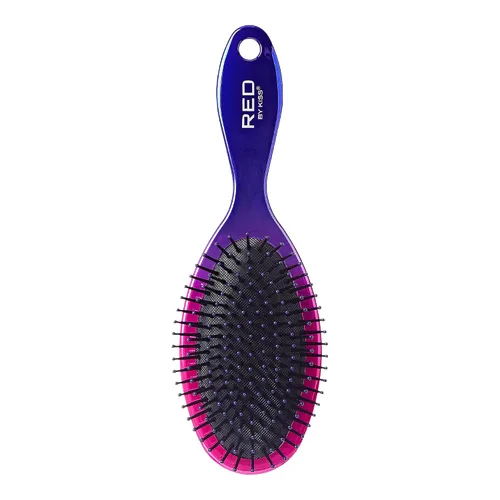 Vista 7 de RED by Kiss Cepillo desenredante para hombres, mujeres y niños. Cepillos desenredantes de carbón de cristal para cabello grueso, rizado, natural