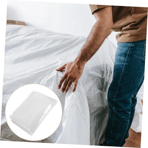Vista 8 de Funda de sofá transparente más gruesa, protector de muebles para sofá de dos plazas pequeños, funda transparente para mascotas antiarañazos, polvo