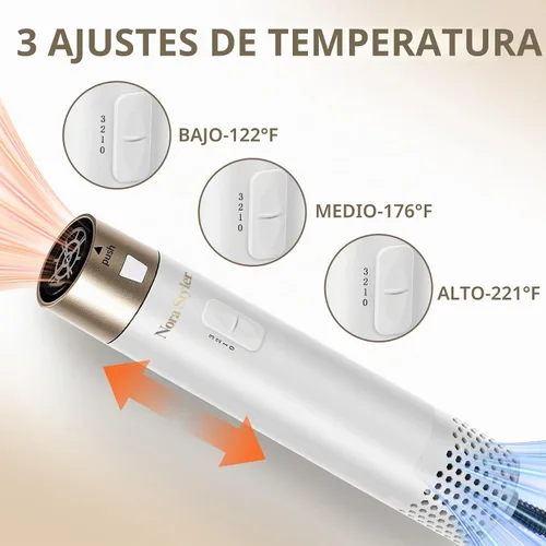 Vista 6 de Multistyler Pro 5 en 1, moldeador de aire caliente para rizar, alisar, dar volumen, todo tipo de cabello