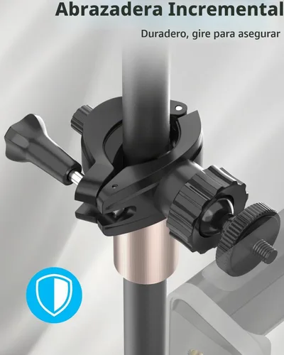 Vista 7 de UBeesize Anillo de luz para computadora portátil de 10.5 pulgadas con soporte y soporte para teléfono para escritorio, iluminación de zoom