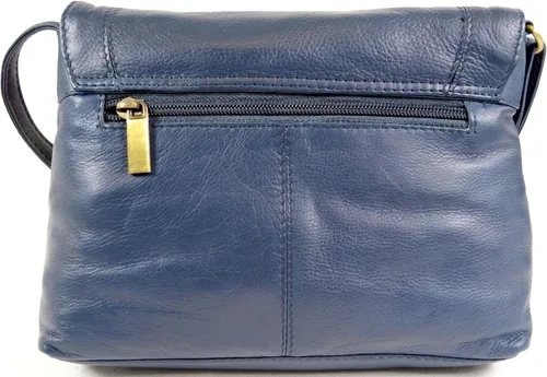 Vista 2 de Bolso bandolera de cuero suave premium para mujer