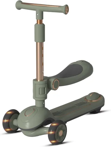 Vista 11 de 2-in-1 Toddler Scooter with Seat, First Scooter for Kids Ages 2–5, Sit-to-Stand Training Scooter, 3 Wheel Lean-to-Steer, Adjustable Handlebars