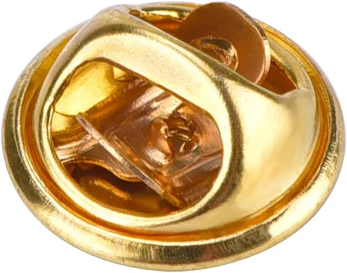 Vista 3 de Onwon 30 piezas de latón mariposa Cluth Insignia Insignia Embragues – No requiere herramientas, cierre de pasador de metal a granel, cierre de Dorado