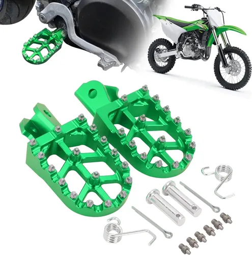 Vista 13 de AnXin Reposapiés de Motocicleta Universal CNC para CRF XR CR 50-125cc CT200U Mini Bike SSR Apollo RFZ TaoTao Lifan Kayo Coolster Pit Bike - Negro
