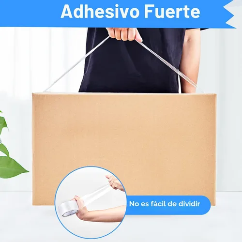 Vista 3 de JARLINK Cinta de embalaje transparente, cinta de embalaje resistente para embalaje de envío, sellado en movimiento, 2 pulgadas de ancho 2.7mil