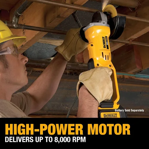 Vista 4 de DEWALT DCG412B 20V MAX* Litio Ion 4-1/2" Amoladora (solo herramienta)